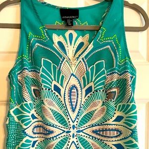 Cynthia Rowley patterned sleeveless blouse